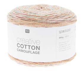 Pelote de coton Creative Cotton Camouflage - 200GR - Rico Design