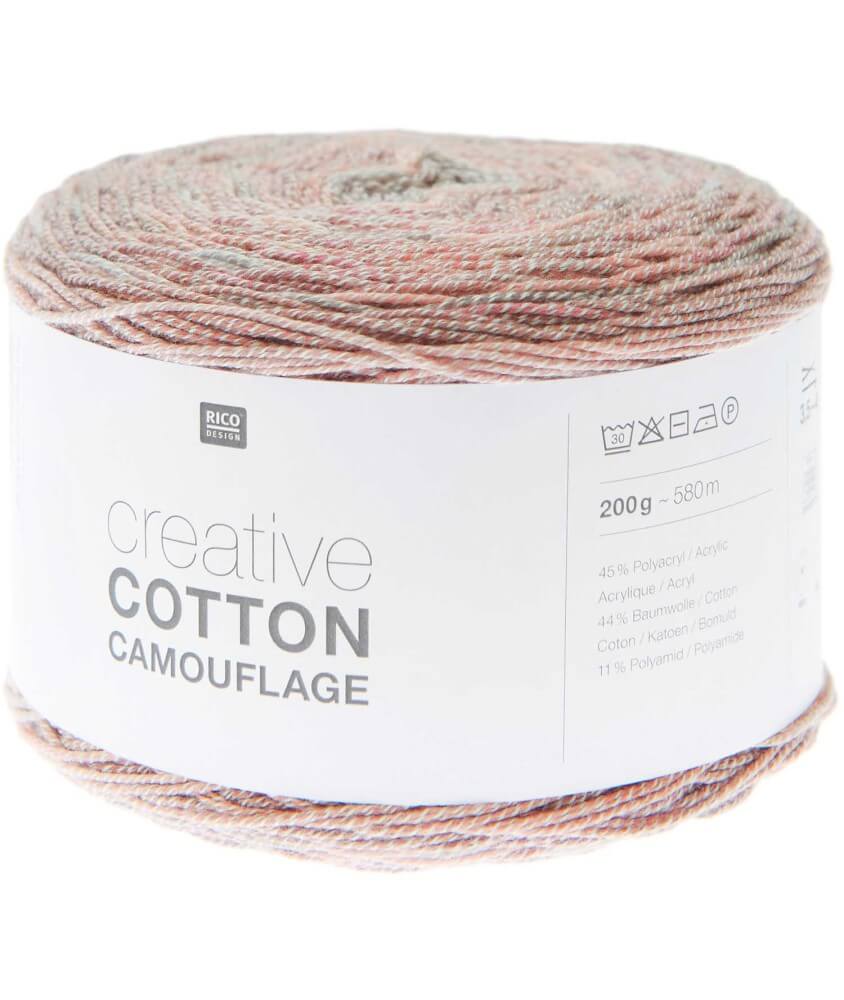 Pelote de coton Creative Cotton Camouflage - 200GR - Rico Design