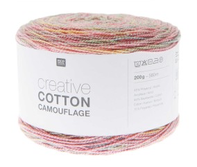 Pelote de coton Creative Cotton Camouflage - 200GR - Rico Design