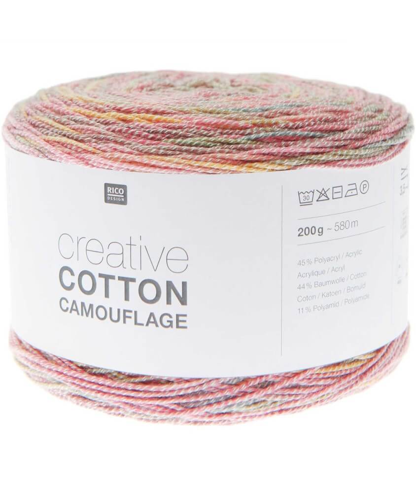 Pelote de coton Creative Cotton Camouflage - 200GR - Rico Design Pelote de coton Creative Cotton Camouflage - 200GR - Rico Design