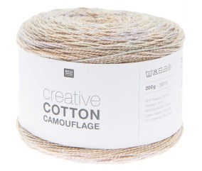 Pelote de coton Creative Cotton Camouflage - 200GR - Rico Design