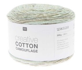 Pelote de coton Creative Cotton Camouflage - 200GR - Rico Design