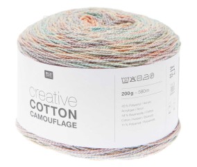 Pelote de coton Creative Cotton Camouflage - 200GR - Rico Design