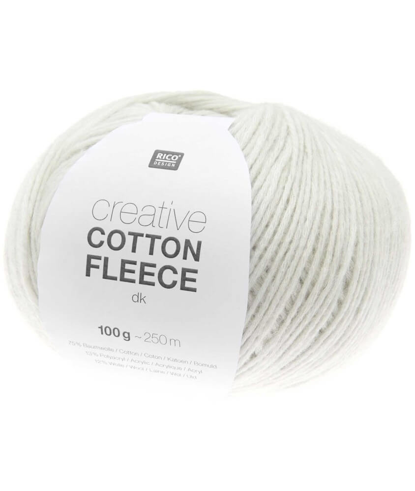 Pelote de coton Creative Cotton Fleece dk - 100 GR - Rico Design Pelote de coton Creative Cotton Fleece dk - 100 GR - Rico Design