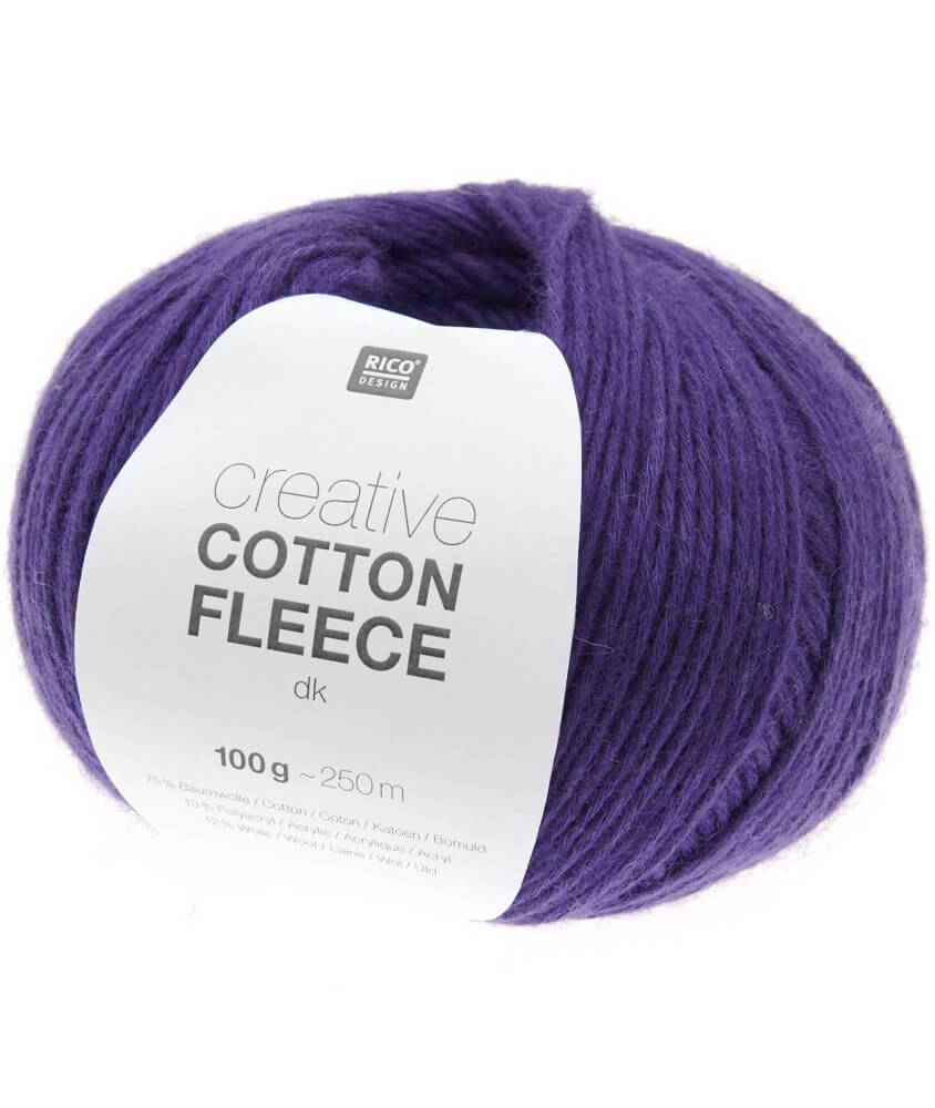 Pelote de coton Creative Cotton Fleece dk - 100 GR - Rico Design Pelote de coton Creative Cotton Fleece dk - 100 GR - Rico Design