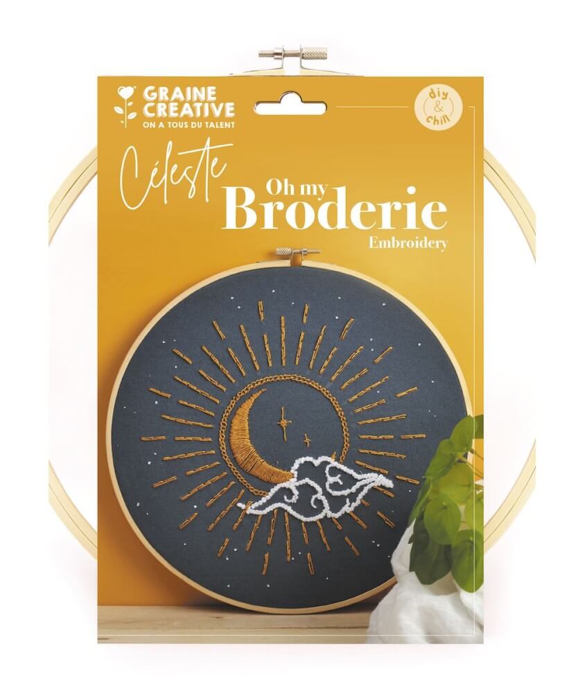 Kit de broderie Céleste - 280 x 290 x 20 mm - Graine Creative