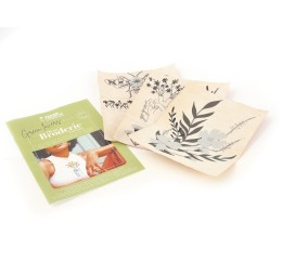 Kit de broderie sur vêtement Nature - 160 x 260 x 45 mm - Graine Creative