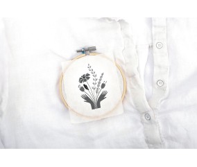 Kit de broderie sur vêtement Nature - 160 x 260 x 45 mm - Graine Creative