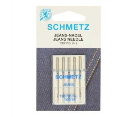 Aiguille Universelle pour Machine à Coudre Jeans 130/705H-J Dimension 100/16 - 5 pces - SCHMETZ