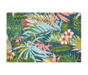 Tissu matelassé grande largeur plumeria