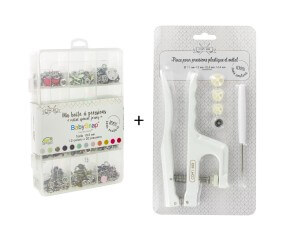 Coffret pressions métal Babysnap + Pince - Com'1 Idée