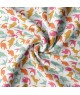 Tissu coton enfant dinosaures multicolores