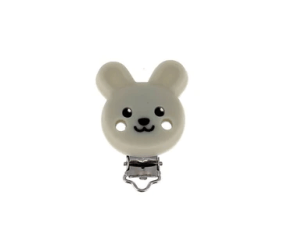 Attache tétine lapin en silicone 6 cm - Bohin kids