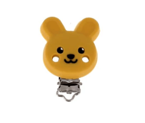 Attache tétine lapin en silicone 6 cm - Bohin kids