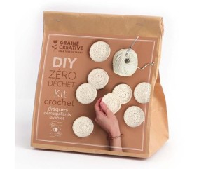Kit Crochet Zéro déchet Disques Démaquillants - Graine Créative