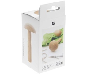 Kit oeuf à repriser et champignon à repriser en bois - Rico Design