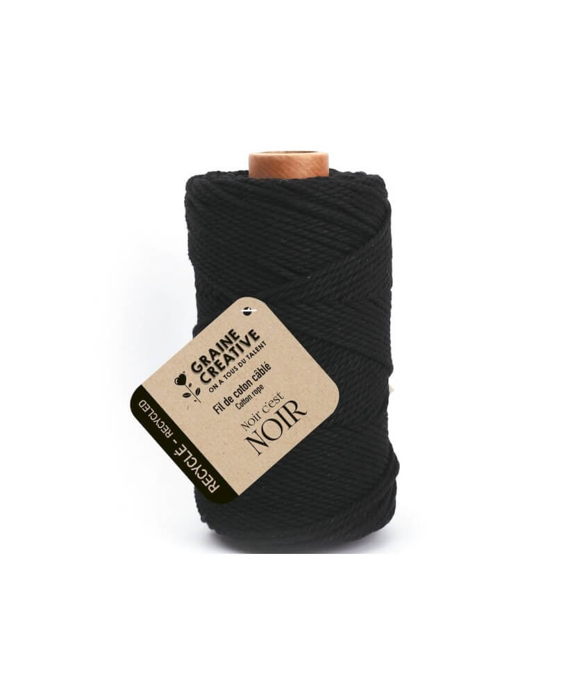 Bobine de coton câblé recyclé 2mm - 400gr - Graine Créative Bobine de coton câblé recyclé 2mm - 400gr - Graine Créative