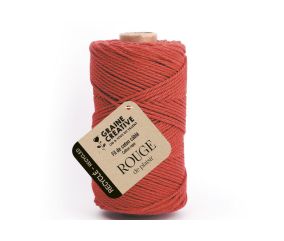 Bobine de coton câblé recyclé 2mm - 400gr - Graine Créative