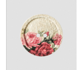 Bouton coton et polyester recyclé motif fleur 2 trous 25mm - Prym