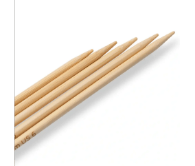 Aiguilles à tricoter doubles pointes 20cm en bambou N°2 à 10 - Prym