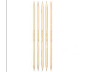 Aiguilles à tricoter doubles pointes 20cm en bambou N°2 à 10 - Prym