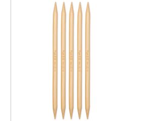 Aiguilles à tricoter doubles pointes 20cm en bambou N°2 à 10 - Prym