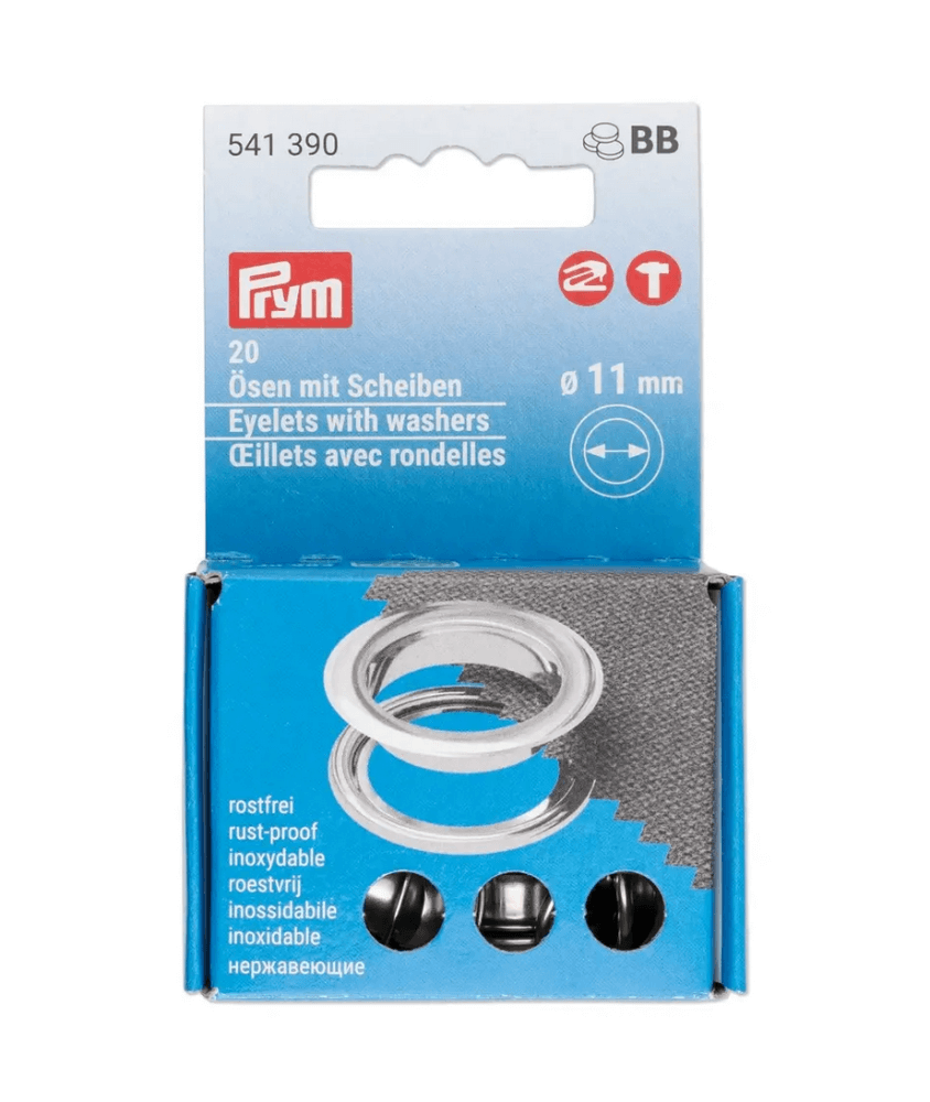 Oeillet avec rondelles diamètre 11mm - Prym