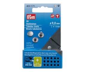 Rivets tubulaires 3-4mm à 6-9mm pour pince Vario Creative Tool - Prym