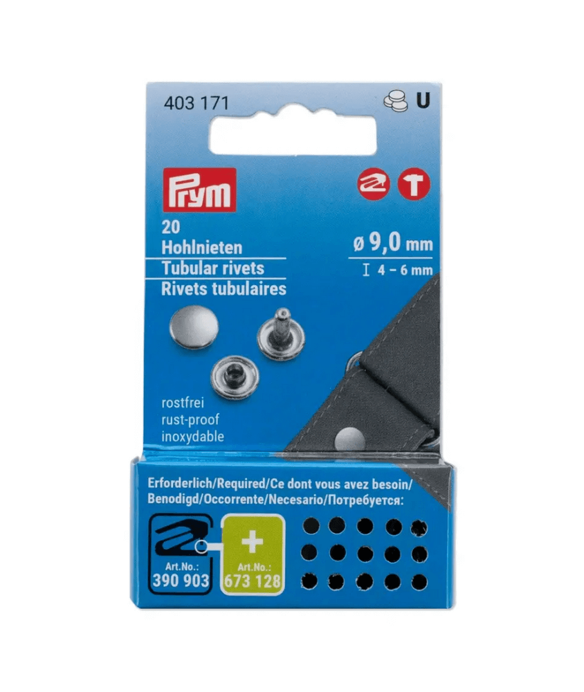 Rivets tubulaires 3-4mm à 6-9mm pour pince Vario Creative Tool - Prym Rivets tubulaires 3-4mm à 6-9mm pour pince Vario Creative Tool - Prym