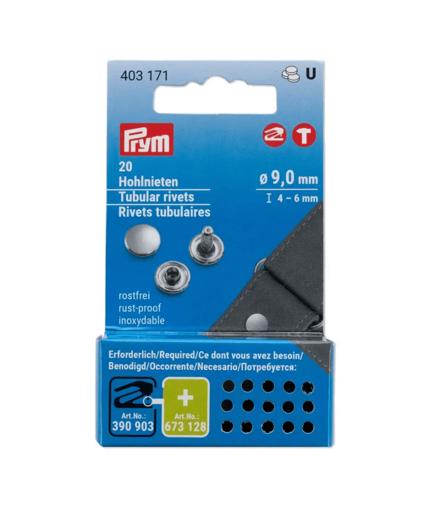 Rivets tubulaires 3-4mm à 6-9mm pour pince Vario Creative Tool - Prym