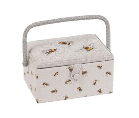 Coffret à couture motif Bourdon - 18.5x25.5x14.5 cm - Distrifil