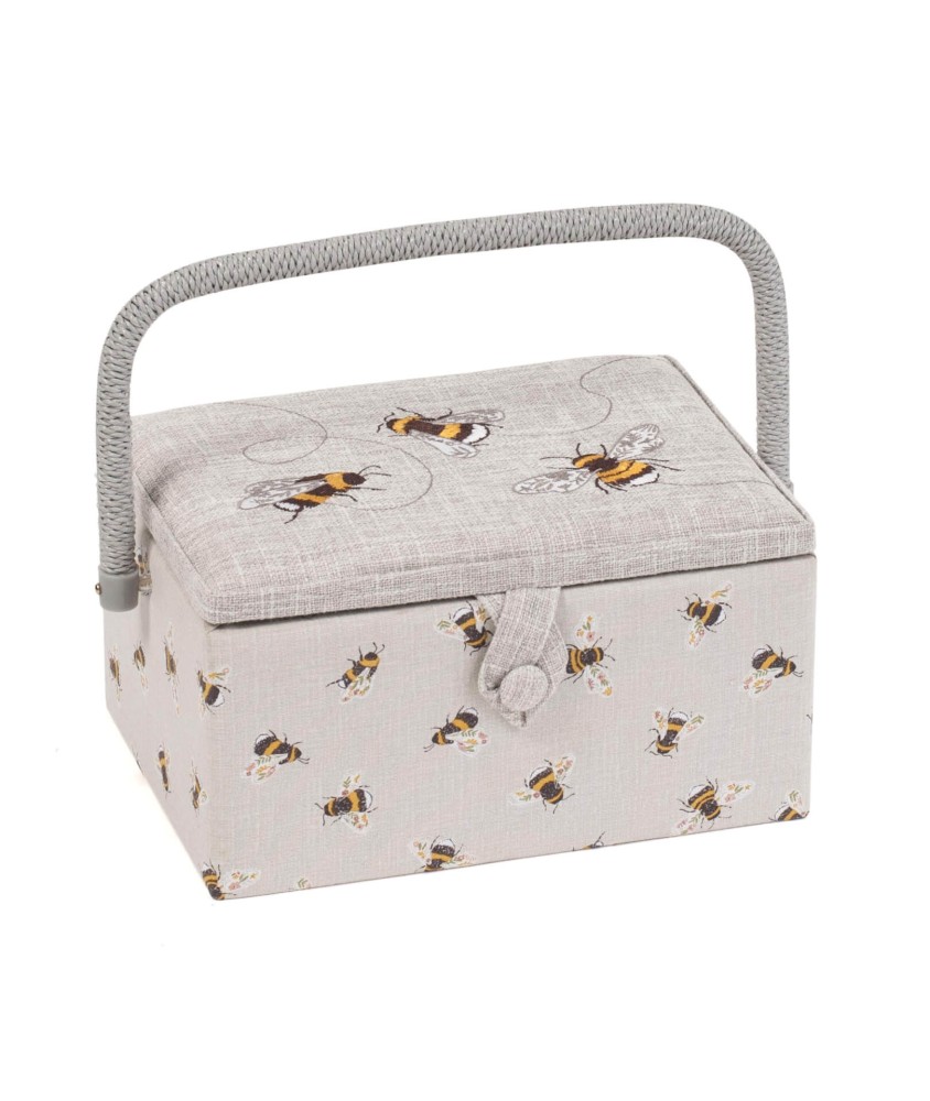 Coffret à couture motif Bourdon - 18.5x25.5x14.5 cm - Distrifil