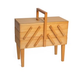 Travailleuse en bois à 3 niveaux sur pied - 21.2x41.9x44.7 cm - Distrifil