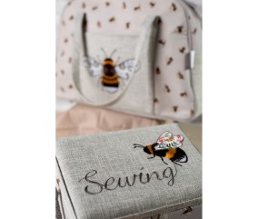 Sac pour machine à coudre motif Abeille - 15x33x48cm - Distifil