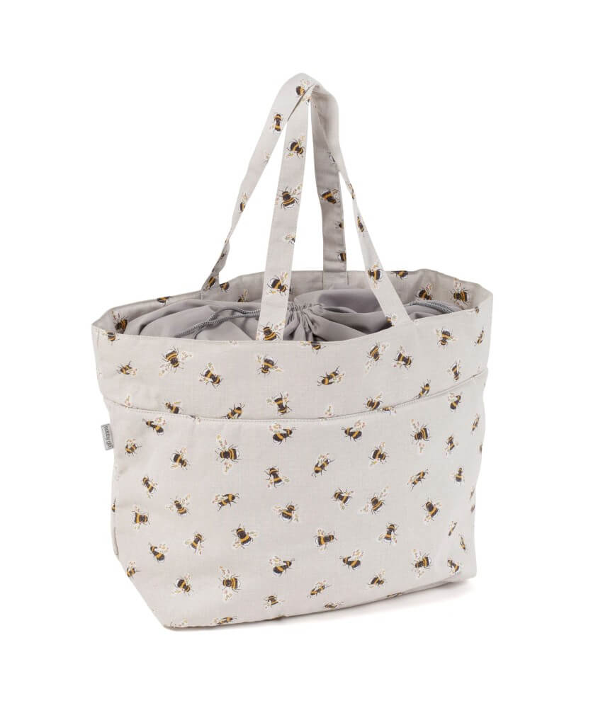 Sac de rangement à cordon motif Abeille - 18x32x34cm - Distrifil