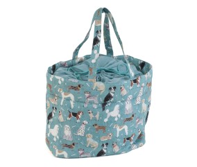 Sac de rangement à cordon motif Chiens - 18x32x34cm - Distrifil