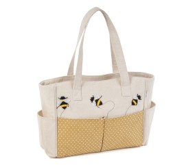 Sac de rangement multi-poches motif Abeille - 13x34.5x29cm - Distifil