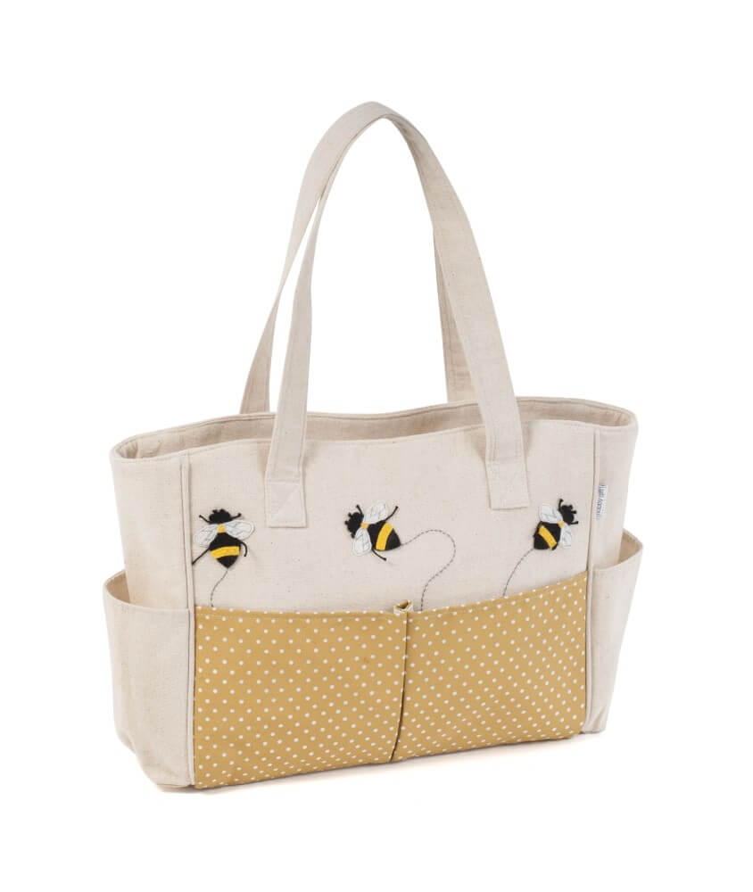 Sac de rangement multi-poches motif Abeille - 13x34.5x29cm - Distifil