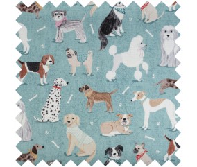 Coffret à couture motif Chiens - 23.5x31x20 cm - Distrifil