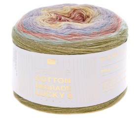 Pelote de coton CREATIVE COTTON DEGARDE LUCKY 8 - Rico Design