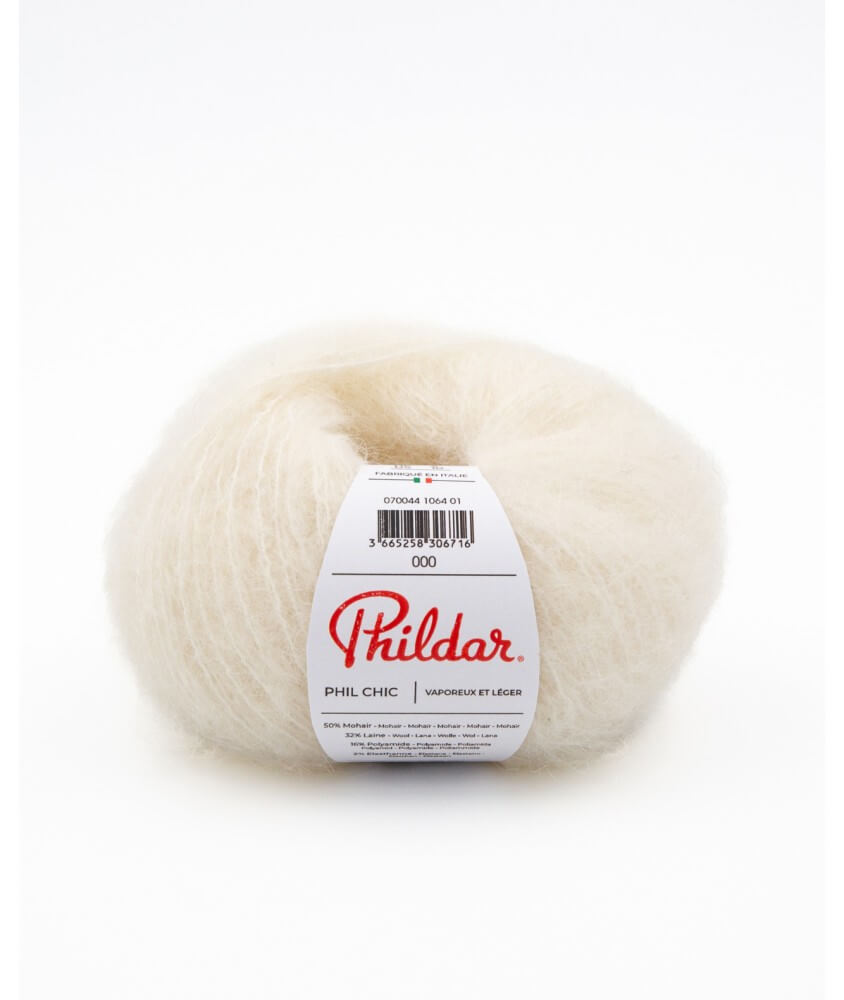 Pelote de laine et Mohair PHIL CHIC - 25gr - Phildar