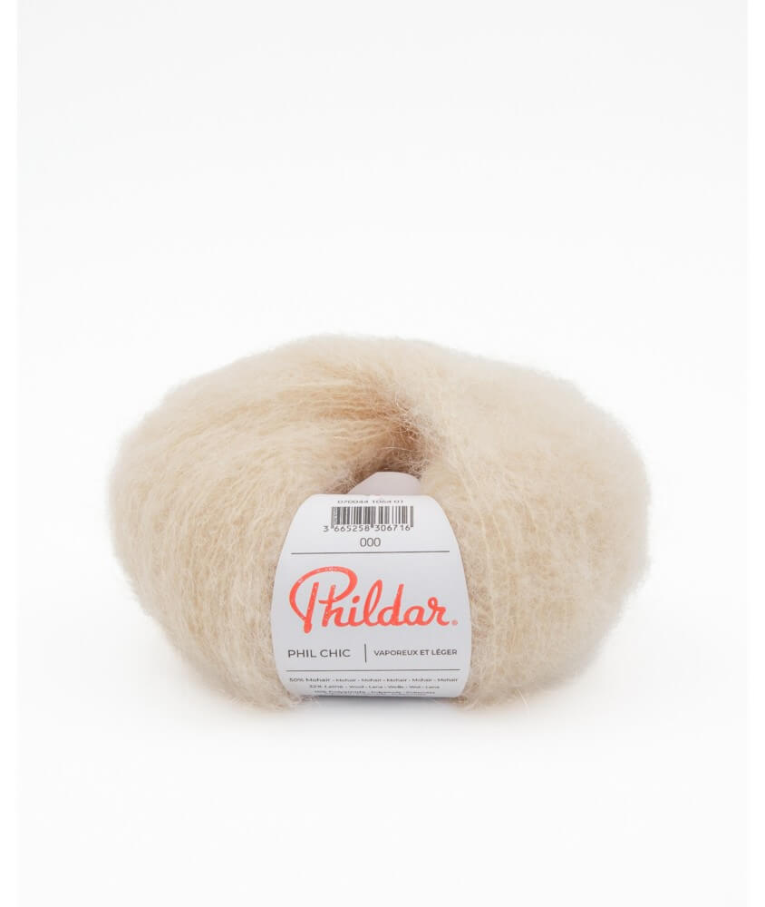 Pelote de laine et Mohair PHIL CHIC - 25gr - Phildar