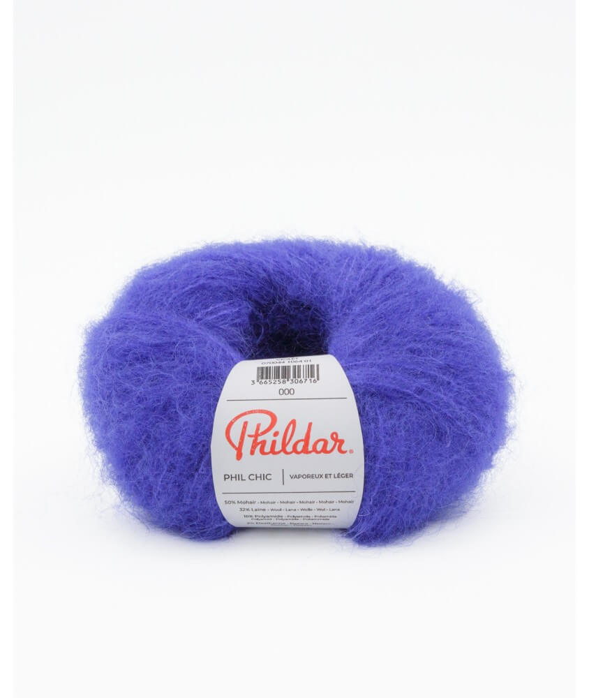 Pelote de laine et Mohair PHIL CHIC - 25gr - Phildar