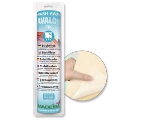 Film hydrosoluble et autocollant pour dentelles et bordures - Wash Away Avalon Fix - 24cm x 1m - Madeira