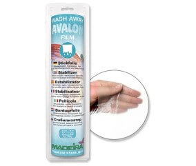 Film hydrosoluble pour tissus éponge et matières à mailles - Wash Away Avalon Film - 30cm x 10m - Madeira