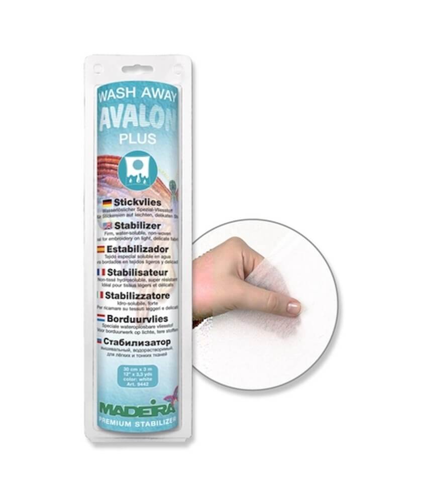 Stabilisateur hydrosoluble pour tissus légers et délicats - Wash Away Avalon Plus - 30cm x 3m - Madeira