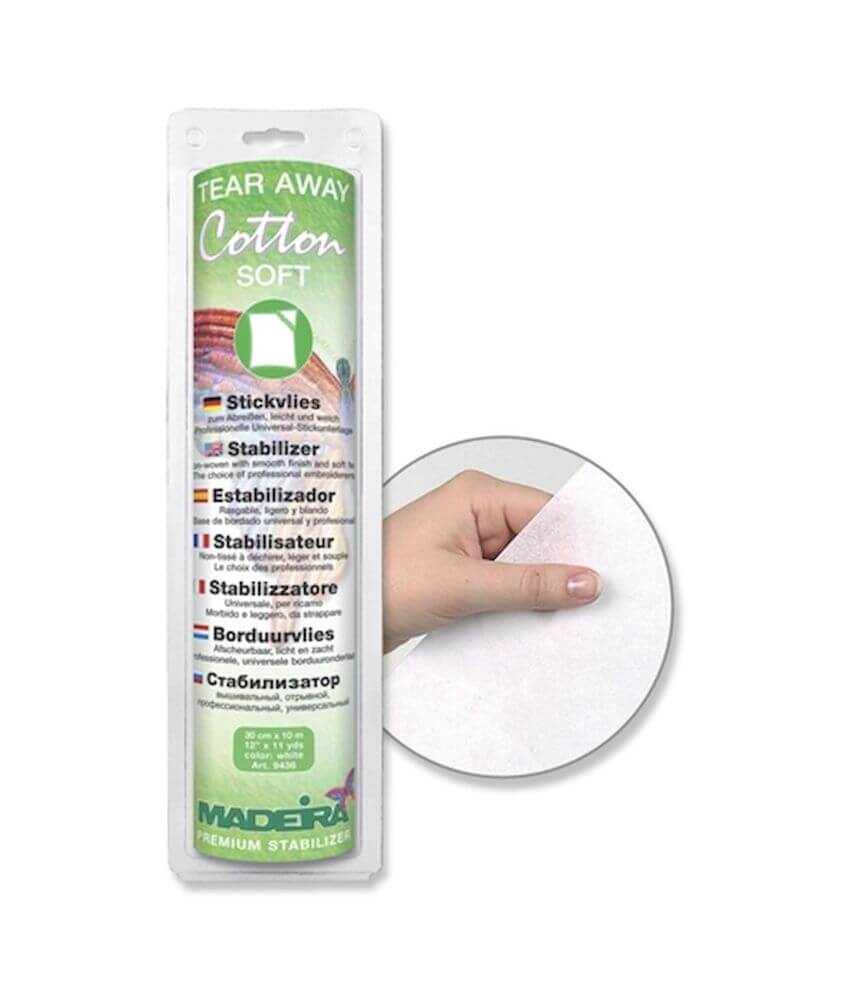 Satbilisateur à déchirer léger et souple - Tear Away Sotton Soft - 30cm x 10m - Madeira Satbilisateur à déchirer léger et souple - Tear Away Sotton Soft - 30cm x 10m - Madeira