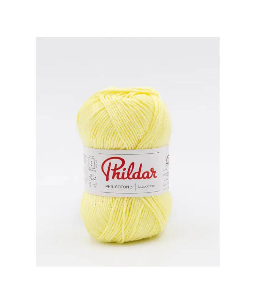 Fil coton à tricoter PHIL COTON 3 - Phildar - PPSC - certifié Oeko-Tex Fil coton à tricoter PHIL COTON 3 - Phildar - PPSC - certifié Oeko-Tex