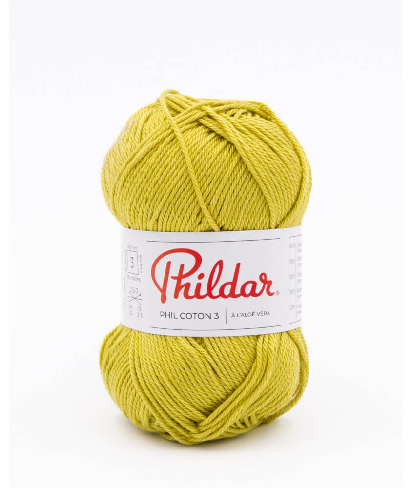 Fil coton à tricoter PHIL COTON 3 - Phildar - PPSC - certifié Oeko-Tex Fil coton à tricoter PHIL COTON 3 - Phildar - PPSC - certifié Oeko-Tex