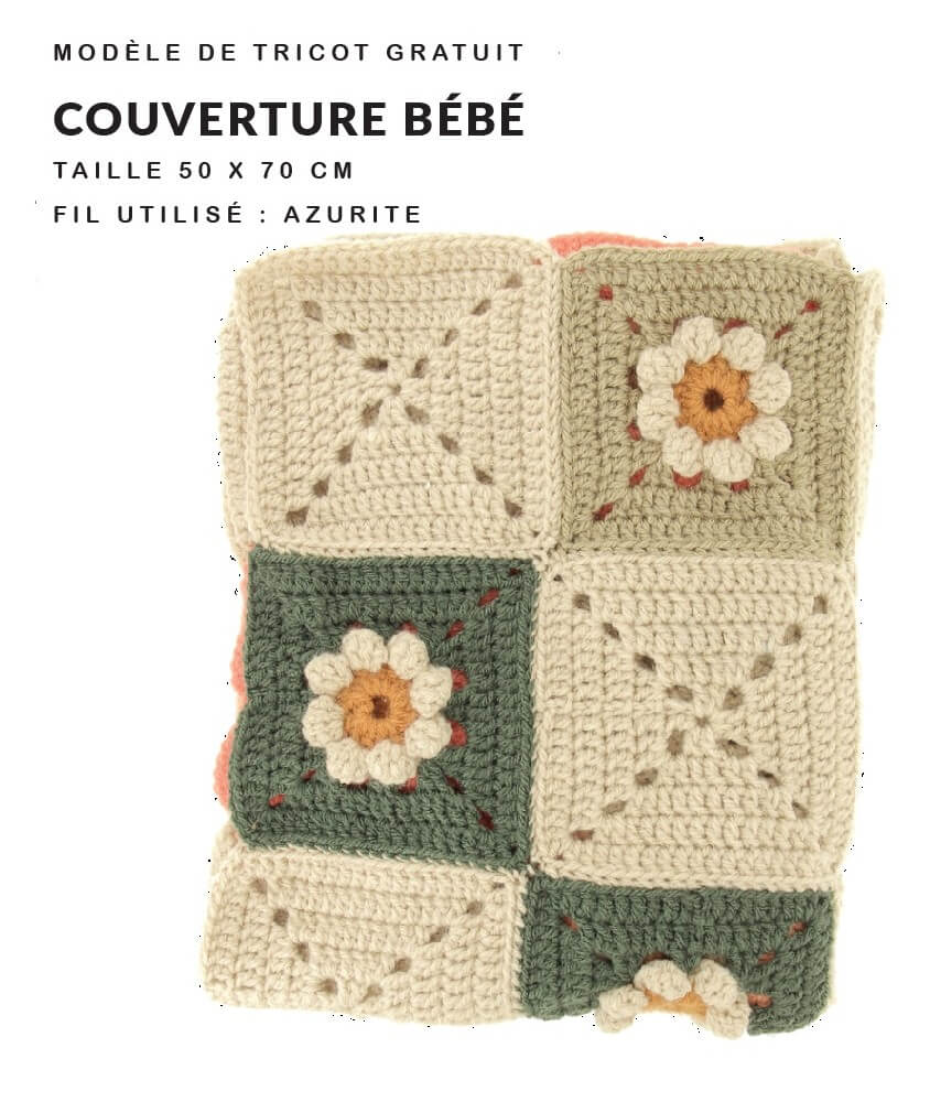 E-Modèle couverture bebe Distrifil gratuit